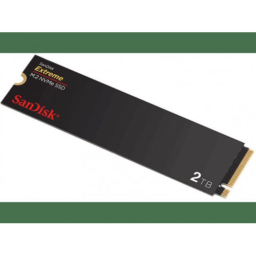 Disco duro SSD interno 2TB - SanDisk Extreme® M.2 NVMe SSD, Hasta 5150 MB/s lectura, Interfaz PCIe® Gen4, Negro