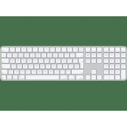 Apple Magic Keyboard, Con Touch ID y teclado numérico, Teclas Blancas, Español, Bluetooth, Blanco