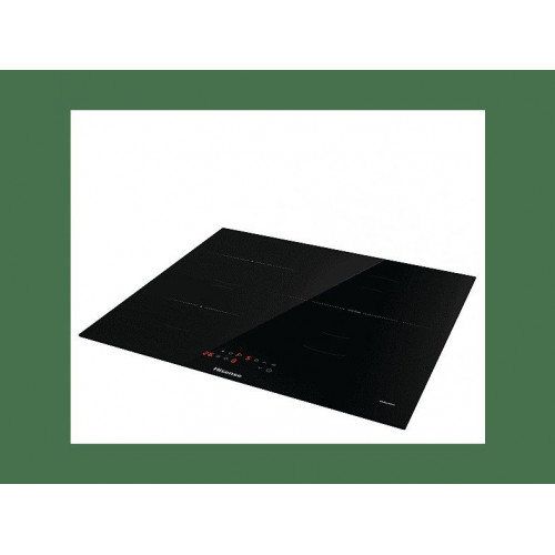 Placa inducción - Hisense HI6321BSCE, Zona XL 32cm, Calentamiento rápido, Zonas conectables, 59 cm, Negro