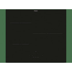 Placa inducción - Haier HAI633CD/E1 ID Series 2, 3 zonas, Zona grande 29 cm, 9 niveles de potencia, Negro