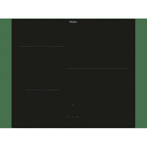 Placa inducción - Haier HAI633CD/E1 ID Series 2, 3 zonas, Zona grande 29 cm, 9 niveles de potencia, Negro