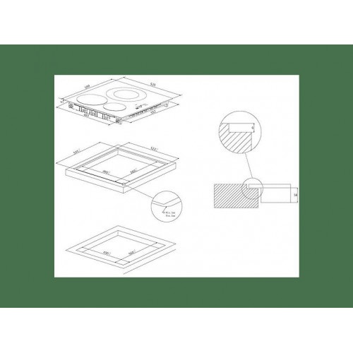 Placa inducción - Haier HAI633CD/E1 ID Series 2, 3 zonas, Zona grande 29 cm, 9 niveles de potencia, Negro