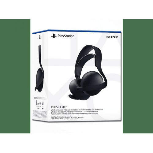 Auriculares inalámbricos - Sony Pulse Elite, Bluetooth, Para PS5, Cancelación de ruido, Midnight Black