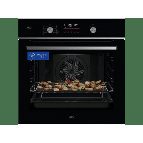 Horno - AEG GS6PB51FAB, Multifunción, Pirolítico, 71 l, Sonda térmica, AirFry, 60 cm, Negro