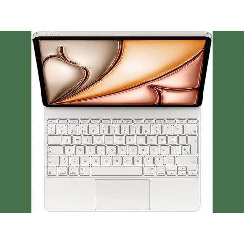 Apple Magic Keyboard, Funda con teclado para el iPad Air de 11 pulgadas, Español, Blanco