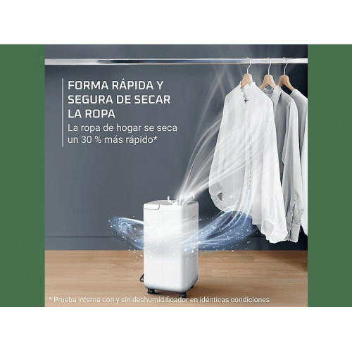 Deshumidificador - Rowenta Extreme Dry Compact DH5260, 16 l/día,  Depósito 3 l, Superficie 40 m², Silencioso, Blanco