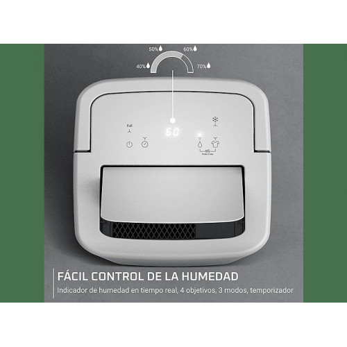 Deshumidificador - Rowenta Extreme Dry Compact DH5260, 16 l/día,  Depósito 3 l, Superficie 40 m², Silencioso, Blanco
