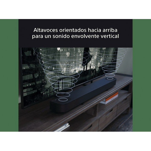 Barra de sonido - Sony BRAVIA Theatre Bar 6 (HTBD60S), 3.1.2 envolventes con subwoofer, Altavoces ascendentes, Dolby Atmos, DTS:X, Voice Zoom 3 con IA