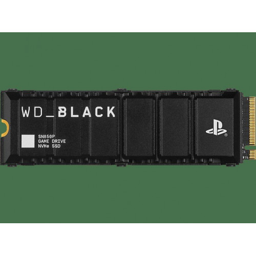 Disco duro SSD interno 4TB - WD_Black SN850P NVMe SSD, Almacenamiento para consolas PS5™, Hasta 7300MB/s, Negro