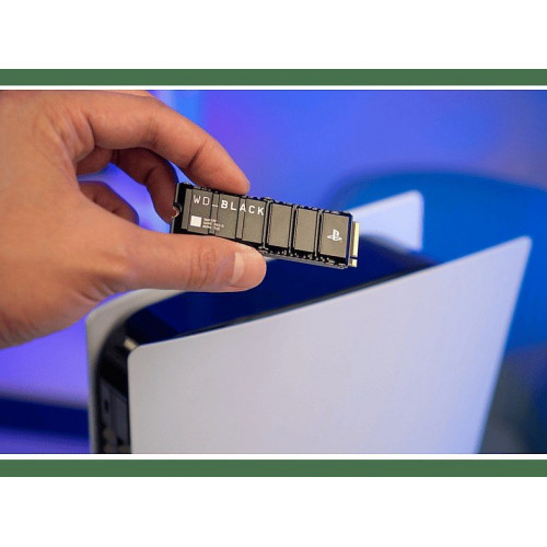Disco duro SSD interno 4TB - WD_Black SN850P NVMe SSD, Almacenamiento para consolas PS5™, Hasta 7300MB/s, Negro