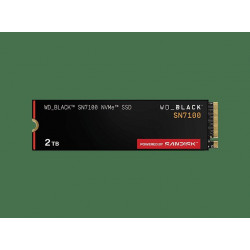 Disco duro SSD interno 2TB - WD_BLACK SN7100 NVMe SSD, Hasta 7250 MB/s lectura, M.2 2280, Negro