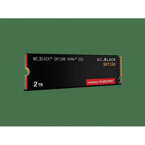 Disco duro SSD interno 2TB - WD_BLACK SN7100 NVMe SSD, Hasta 7250 MB/s lectura, M.2 2280, Negro