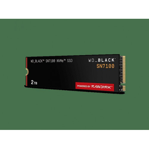 Disco duro SSD interno 2TB - WD_BLACK SN7100 NVMe SSD, Hasta 7250 MB/s lectura, M.2 2280, Negro