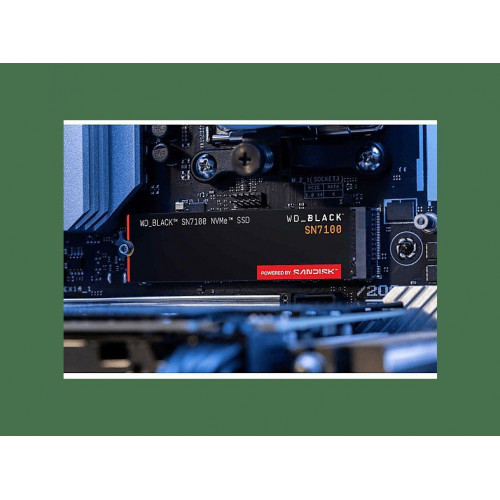 Disco duro SSD interno 2TB - WD_BLACK SN7100 NVMe SSD, Hasta 7250 MB/s lectura, M.2 2280, Negro