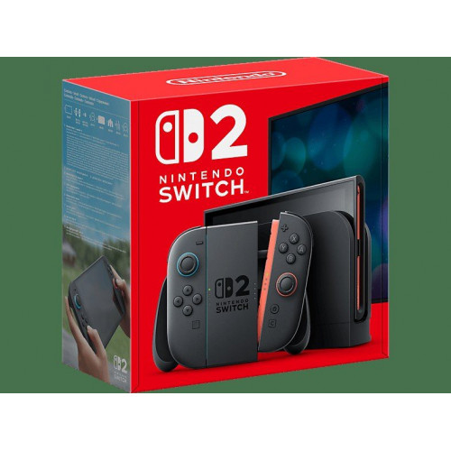 Consola - Nintendo Switch 2, 7.9” Full HD HDR 120 Hz, 256 GB, Magnetic Joy-Con 2 con modo ratón, Azul y Rojo Neón