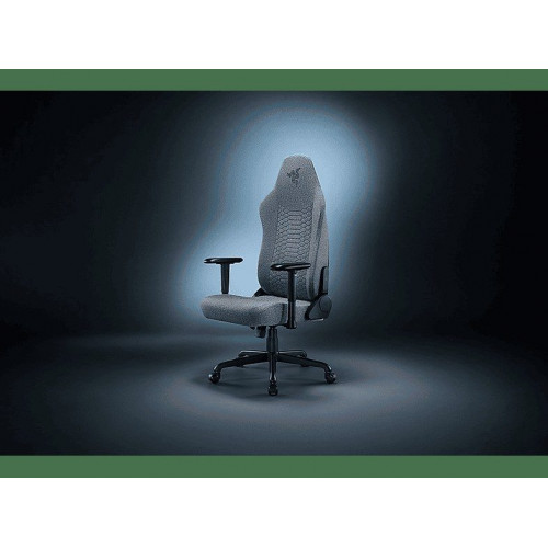 Silla gaming - Razer Razer Iskur V2 X, 2D (regulable en altura y anchura), Carga máxima 136 kg, Reclinable 152°, Soporte lumbar integrado, Gris Claro