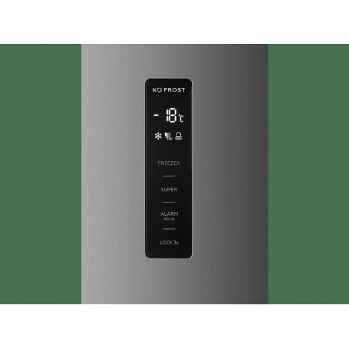 Congelador vertical - KOENIC KFZ 631 E NF IN, 274 l, 184.3 cm Altura, Inverter, No Frost, Luz LED, Inox