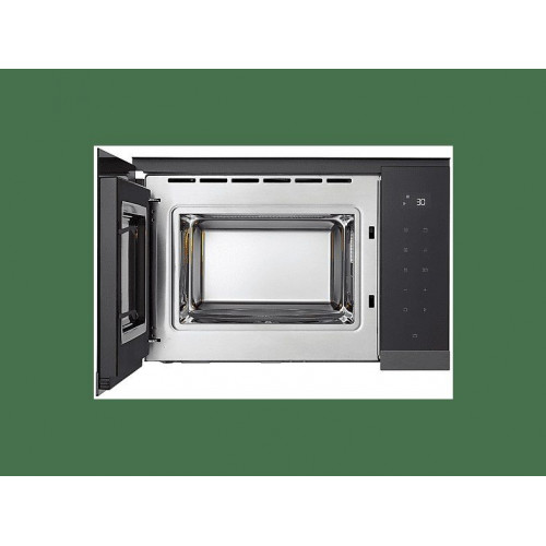 Microondas con grill integrable - LG MG7Z2593B, 900 W, 8 niveles, 25 l, Cristal negro