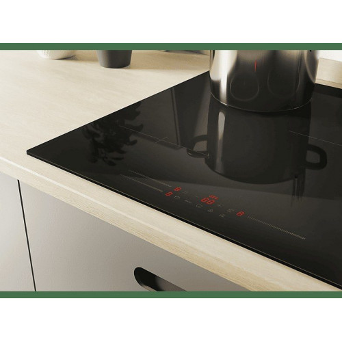 Placa inducción - Candy CI633MCBB, 3 Zonas, Zona grande de 29 cm, Negro