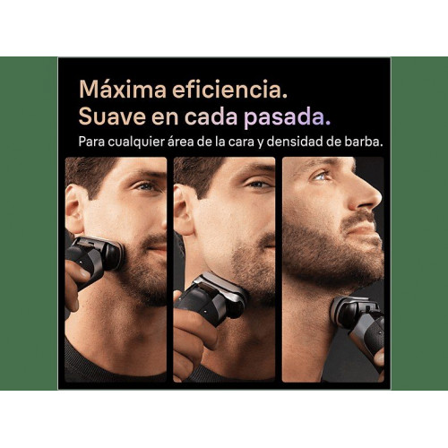 Afeitadora - Braun Afeitadora eléctrica Series 9 PRO+ 9667CC, Pro SensoAdapt, Centro de limpieza SmartCare, 60 min autonomía, Plata