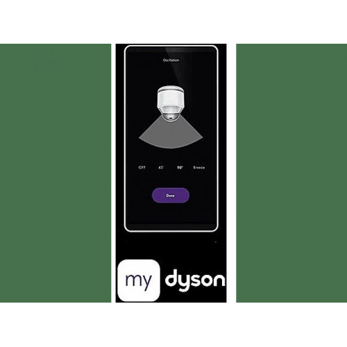 Purificador ventilador - Dyson Cool™ PC1, Filtro HEPA H13 y Carbón activo, Mando a distancia y Control por APP, Blanco