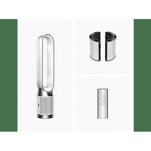 Purificador ventilador - Dyson Cool™ PC1, Filtro HEPA H13 y Carbón activo, Mando a distancia y Control por APP, Blanco