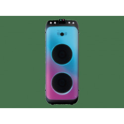 Altavoz de gran potencia - Vieta Pro Party 330, 120 W, Con batería, Autonomía 14h, Bluetooth, Luces, flashes y lásers sincronizados con música, Negro
