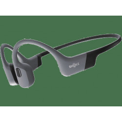 Auriculares conducción ósea - Shokz OpenSwim Pro, Banda para el cuello, Bluetooth/MP3, Carga por USB-C, IP68, Gris