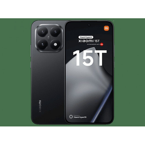 Móvil - Xiaomi 15T, Negro, 256 GB, 12 GB RAM, 6.83