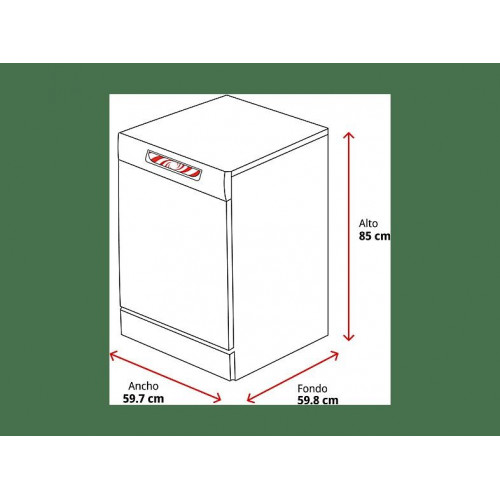 Lavavajillas - Candy Rapido' CNF 4A4S3PSX, 14 Servicios, 10 Programas, 60 cm, Motor Inverter, Wi-Fi, Inox