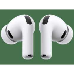 Apple AirPods Pro 3 (2025 3ª gen), Inalámbricos, Cancelación de ruido, Medición frecuencia cardíaca, Live Translation, Chip H2, USB-C, Blanco