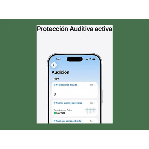 Apple AirPods Pro 3 (2025 3ª gen), Inalámbricos, Cancelación de ruido, Medición frecuencia cardíaca, Live Translation, Chip H2, USB-C, Blanco