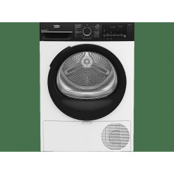 Secadora bomba de calor - Beko BM3T48249W, 8 kg, 15 Programas, Motor ProSmart Inverter, Pantalla digital, AquaWave, Blanco