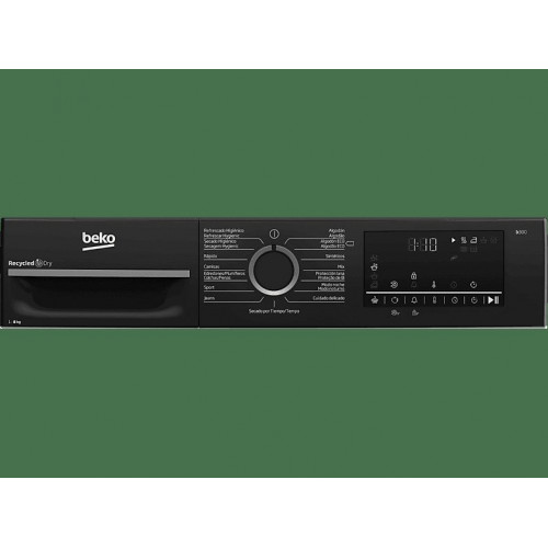Secadora bomba de calor - Beko BM3T48249W, 8 kg, 15 Programas, Motor ProSmart Inverter, Pantalla digital, AquaWave, Blanco