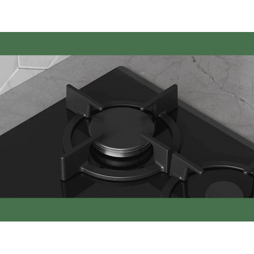 Placa de gas - Balay 3ETG663RN, 3 Zonas, 23 cm Diámetro Zona 1, Gas natural, 59 cm, Ancho, Hierro Fundido, Negro