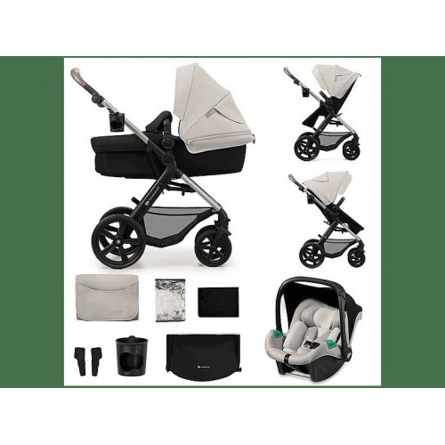 Carrito de bebé  - Trio convertible MOOV 2 hasta 22 kg KINDERKRAFT, Moonlight grey