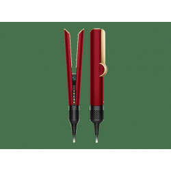Plancha de pelo - Dyson Airstrait™, Alisado Mojado a Seco, 1600W, 3 Niveles temperatura, 3 Niveles potencia, Red Velvet/Gold