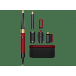 Moldeador - Dyson Airwrap i.d.™, Bluetooth®, Tecnología iónica, 3 Velocidades, Red Velvet/Gold