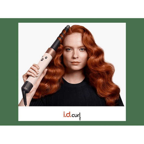 Moldeador - Dyson Airwrap i.d.™, Bluetooth®, Tecnología iónica, 3 Velocidades, Red Velvet/Gold