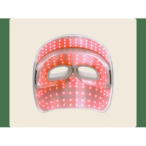 Máscara LED - Therabody TheraFace Mask Glo, Para Cara, 60 min Autonomía, 504 Luces, Inalámbrico, Blanco