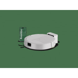 Robot friegasuelos - IRobot Roomba® 115 Combo, 15000 Pa, 250 min, 63 dB(A), Recarga y reanudación automáticas, ClearView™ LiDAR, Blanco