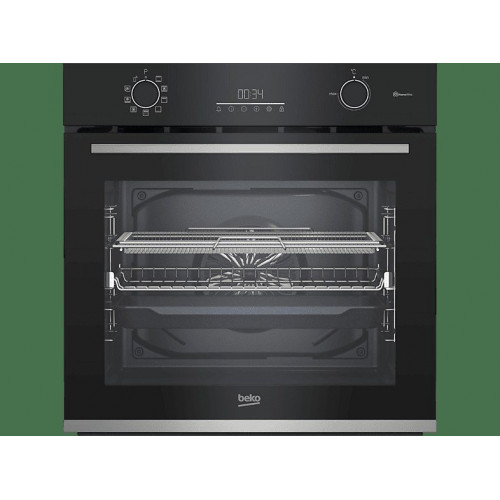 Horno - Beko BBIMA13302BMPEC, Multifunción, Pirolítico, 72 l, 59.4 cm, AeroPerfect™, Función AirFry, Negro