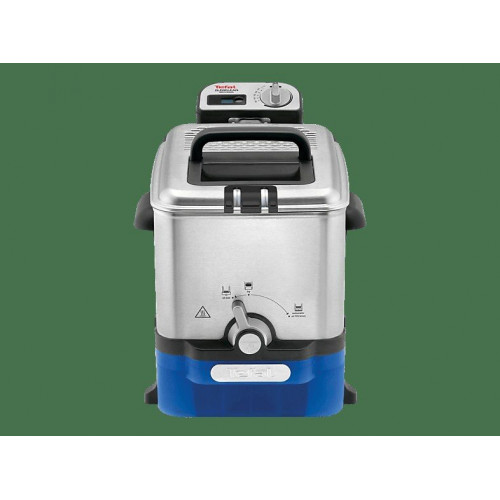 Freidora - Tefal FR8040, 2300 W, 3.5 l de aceite, 1.2 Kg de comida, Filtrado automático, Temporizador digital,  Negro, Acero inoxidable
