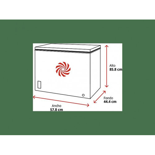Congelador horizontal - Hisense FT100N1AWDL, 97 l, 85.8 cm, Congelador Convertible, Goma Antibacerias, Blanco