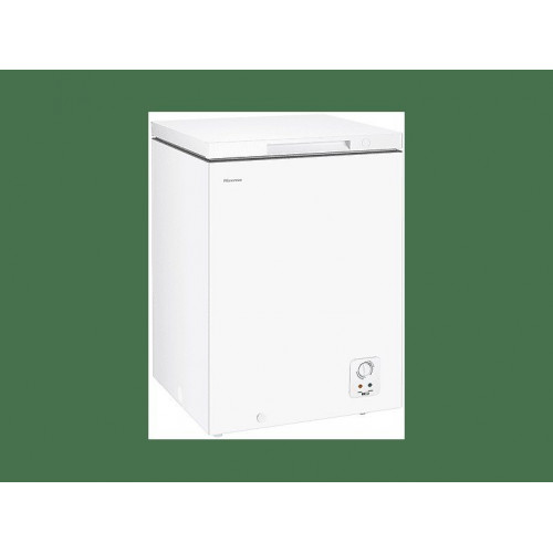 Congelador horizontal - Hisense FT100N1AWDL, 97 l, 85.8 cm, Congelador Convertible, Goma Antibacerias, Blanco