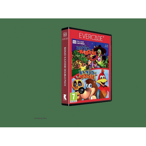 Consola retro portátil - Koch Media Evercade Nexus and Banjokazooie Double Pack, 4 GB, Negro + Funda de regalo