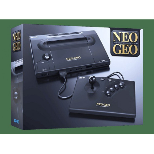 Consola retro - Plaion Replai Neo Geo AES+, Compatible con los cartuchos originales de NeoGeo, Salida Full HD vía HDMI, Negro