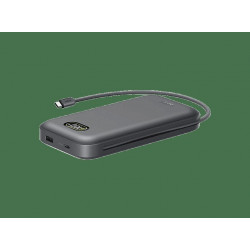 Powerbank - BELKIN BPB040hqCH, 27000 mAh, 1x USB-A, 2x USB-C, 240W, Gris Carbón