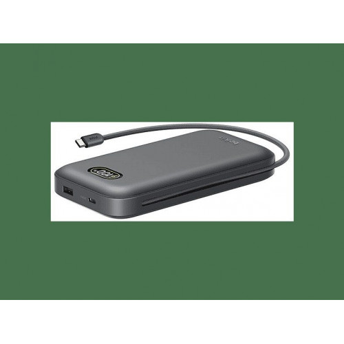Powerbank - BELKIN BPB040hqCH, 27000 mAh, 1x USB-A, 2x USB-C, 240W, Gris Carbón