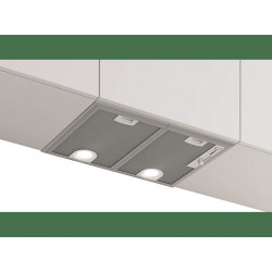 Campana grupo filtrante - Bosch DHL555BM, 4 potencias, 460 m³/h, 53 cm, Plateado